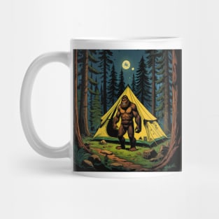 Bigfoot In The Campsite Mug